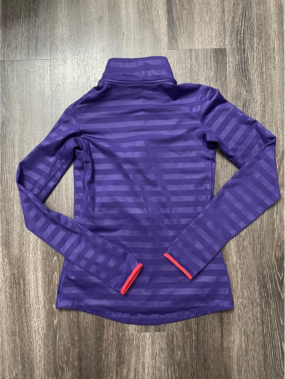 Nike Pro HyperWarm 1/2 Zip Striped Pullover - Picture 5 of 8